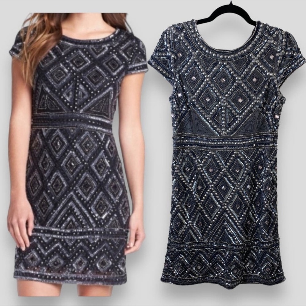 Adrianna Papell Sequin Mini Dress